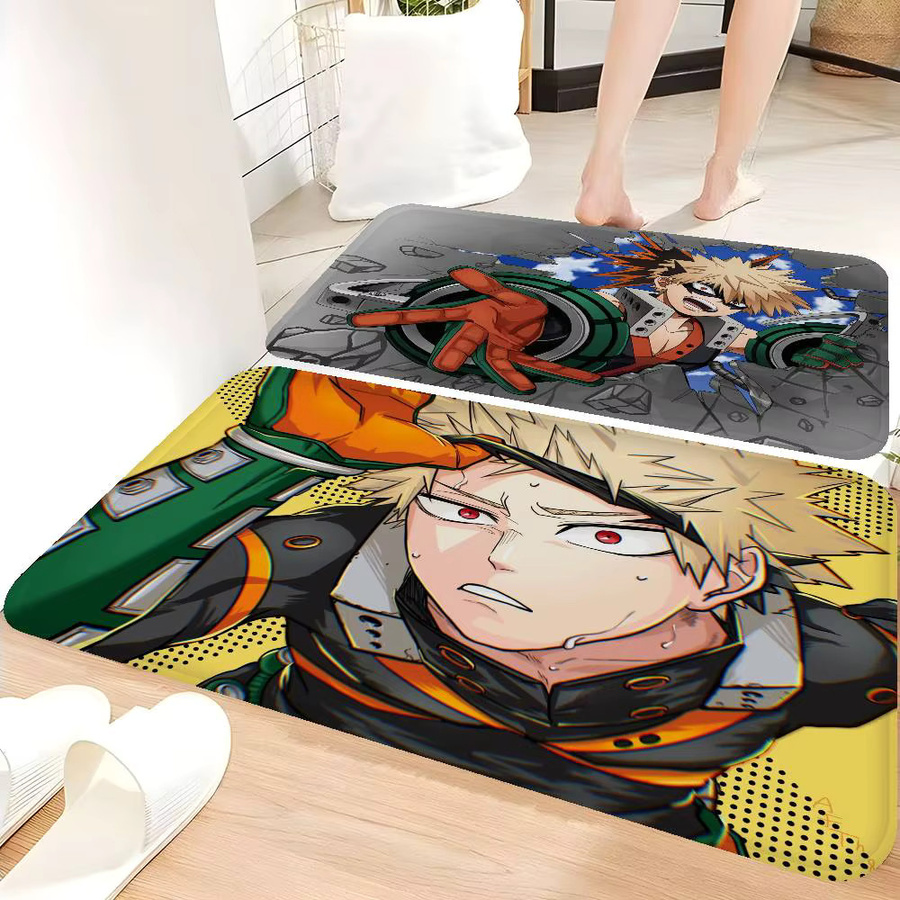 Anime B-bakugo Katsuki Anti-Slip Fußmatte für Badezimmer, Kinderzimmer und Wohnzimmer - Bild 6
