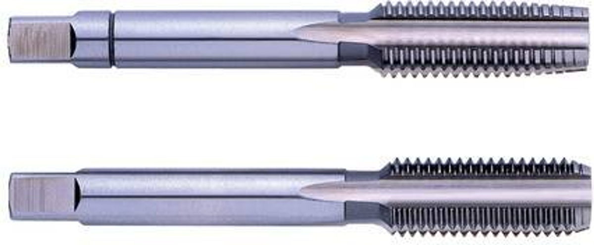 Eventus by Exact 10209 Handgewindebohrer-Set 2teilig, HSS, Farbe: Silber, 3/8 BSP (19mm), Rechtsschneidend nach DIN 5157 - Bild 2