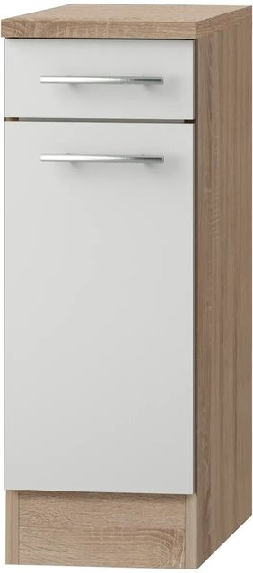 Optifit Küchen-Unterschrank Dakar286 in Weiß-Eiche, B/T/H: 30 x 60 x 84,8 cm - Bild 1