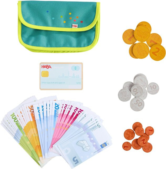 HABA Spielgeld mit Geldbörse, Zubehör, ab 3 Jahren - Bild 1