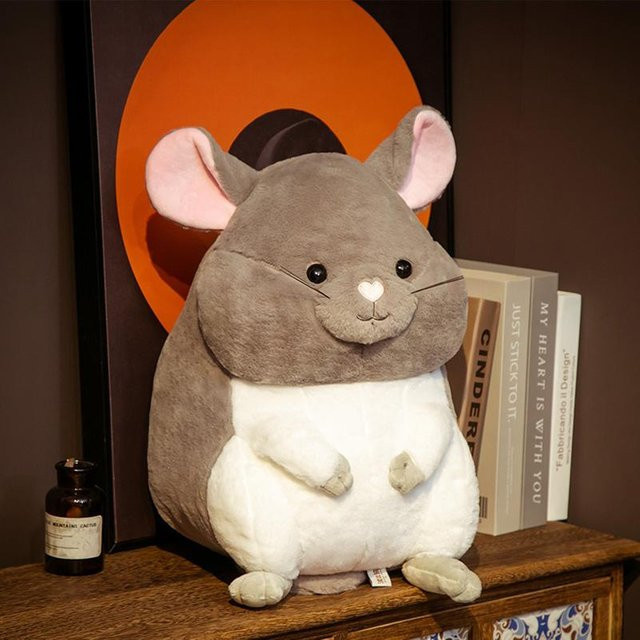 Yiran Health & Beauty Kawaii Hamster Plüschtier, Mauspuppe, 35cm, ab 14 Jahren - Bild 1