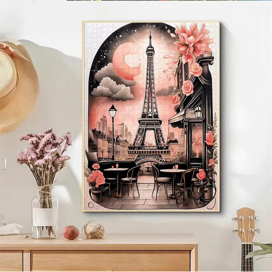 Challengi Eiffelturm Paris Street Scene Puzzle, 1.000 Teile - Bild 2