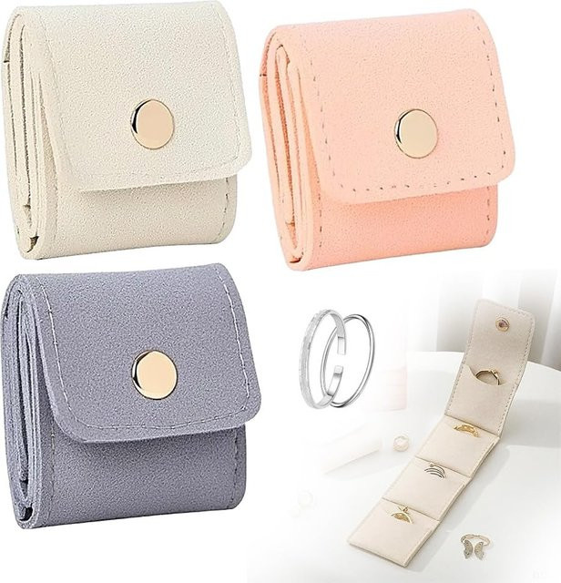 Schmuckbeutel, Mini-Reise-Schmuck-Rolltasche mit Schnalle, Unisex - Bild 1