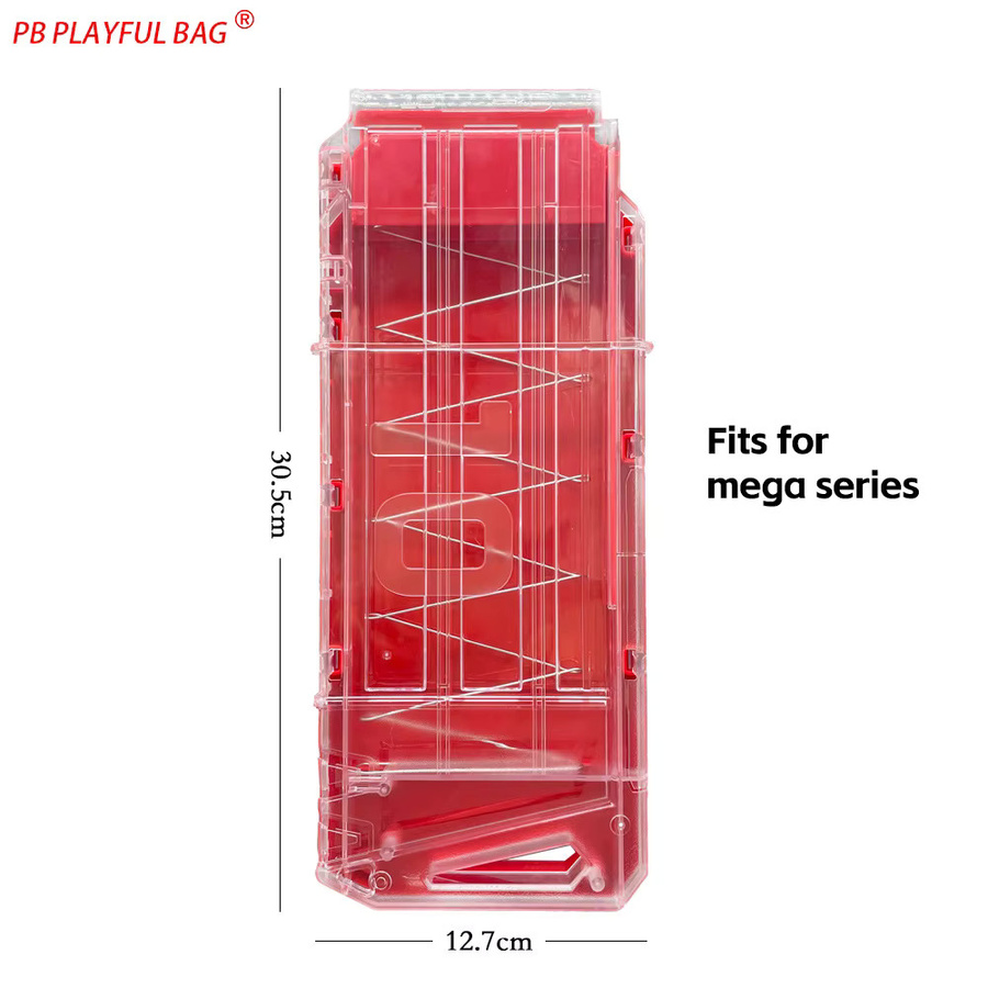 Nerf MEGA-Serie 10-Runde Magazin-Clip, Zubehör, Rot - Bild 2