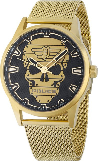 Police Rissington Herrenuhr, Quarz, Edelstahl, 45 mm, Schwarz - Bild 1