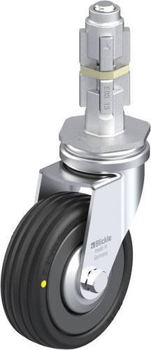 Blickle Lenkrolle LRA-VPA 75K-EL-FA-E03 in Schwarz und Grau mit 75 mm Rad-Durchmesser und 45 kg Tragfähigkeit - Bild 1