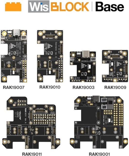 RAK WisBlock Basis Modulares IoT-Basisboard in Schwarz kompatibel mit WisBlock Core und Sensoren - Bild 1