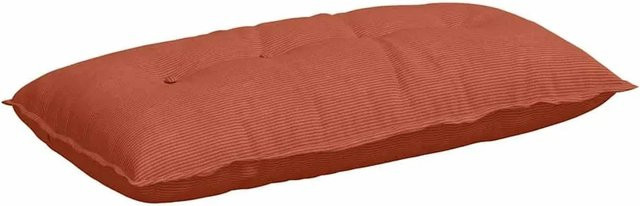 vidaXL Rückenkissen aus Cordstoff in Rot-Orange, B x H: 100 x 50 cm - Bild 1