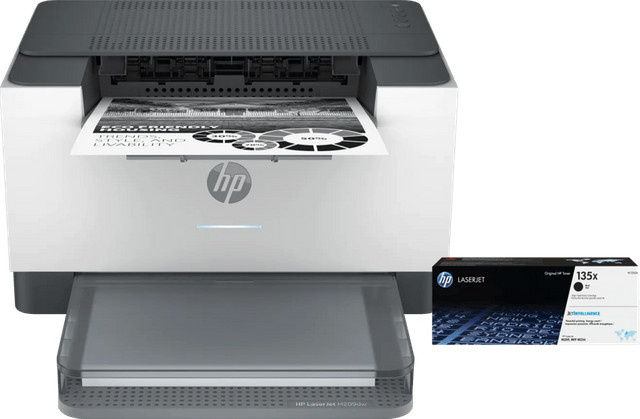 HP LaserJet M209dw Schwarz mit einem zusätzlichen XL-Toner in Schwarz - Bild 1