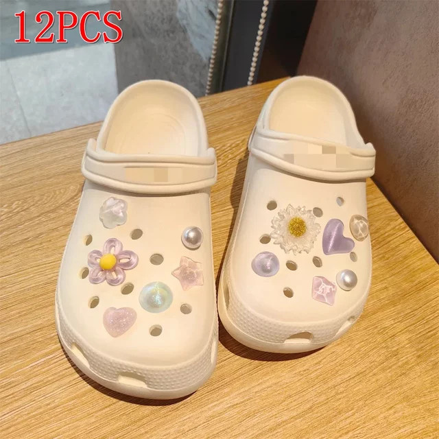 12-teiliges Set Schuh-Charms, Bunt, Kristall, Perle - Bild 1