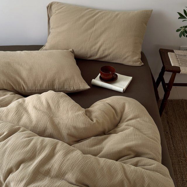 Bettbezug-Set Lorenzo aus 100 % Baumwolle mit faltigem Garn in Yanmai, B/H: 220 x 240 cm - Bild 1