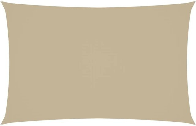 vidaXL Sonnensegel aus PU-beschichtetem Oxford-Gewebe, rechteckig, Beige, B x T: 2 x 5 m - Bild 1