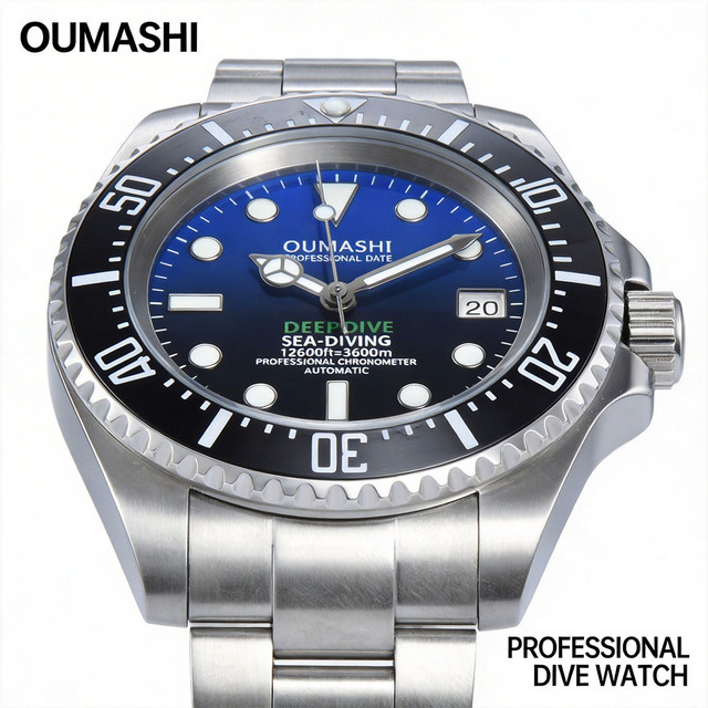 OUMASHI Armbanduhr, Automatik, Edelstahl, 44 mm, Herren - Bild 1