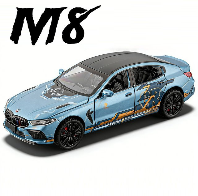 RMZ city M8 M4 Sportwagenmodell, Maßstab 1:32, mit Licht und Sound - Bild 1
