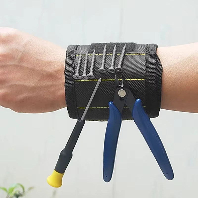 ZEXEF Magnetisches Werkzeug-Armband mit verstellbarer Tasche für Schrauben, Nägel und Kleinteile - Bild 1