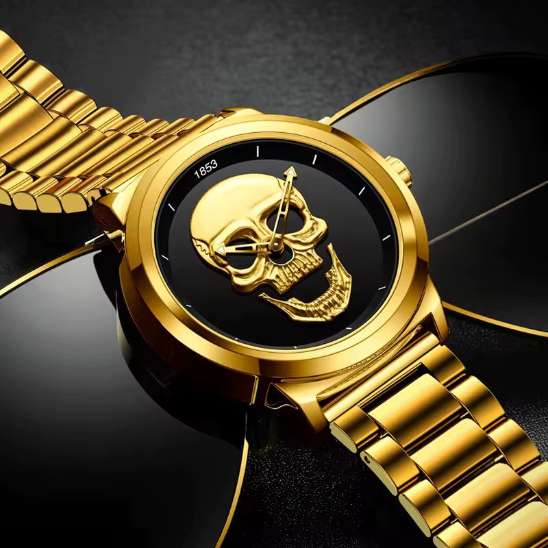 LIGE Armbanduhr Quarz, Edelstahl, Schwarz, Herren - Bild 2