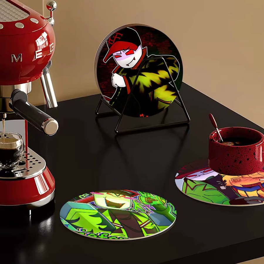 Holzuntersetzer FUN Tales Griefer Anime Design in Multicolour für Tisch und Schreibtisch - Bild 6