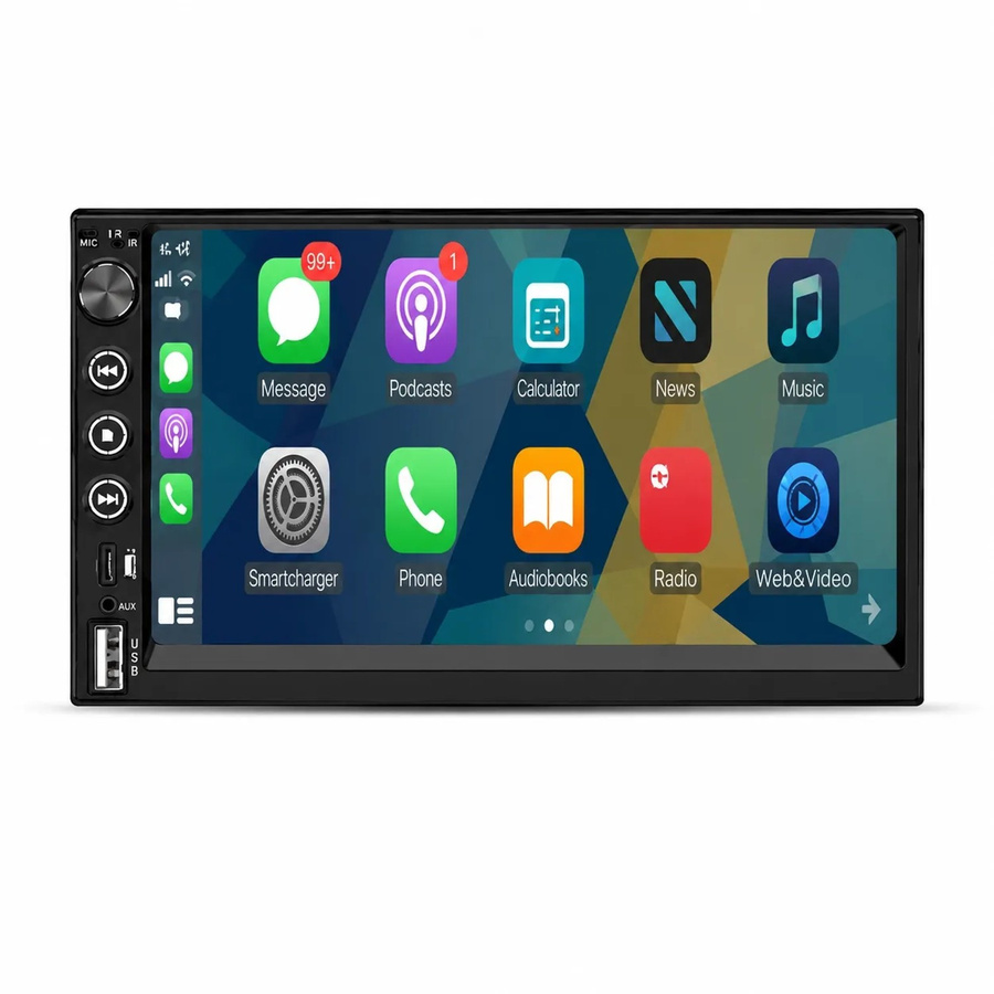 Junsun 2 DIN Carplay Display 7 Zoll in Schwarz - Bild 2