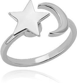 Ring Kleeblatt, Edelstahl, Zirkonia, Damen, Silber - Bild 1