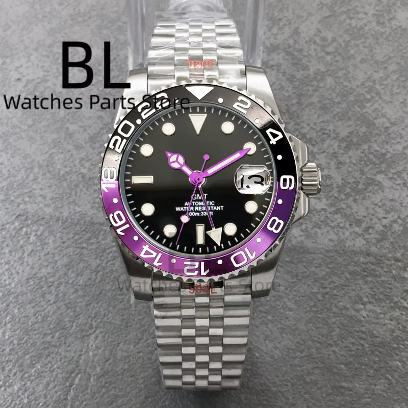 BLIGER Armbanduhr GMT, Edelstahl, Weißes Zifferblatt, 40 mm, Herren - Bild 1