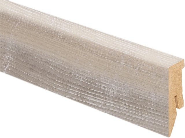 Kaindl Sockelleiste Eiche Maloja Prince in Braun und Beige mit Kabelkanal aus MDF, Höhe: 5,0 cm - Bild 1