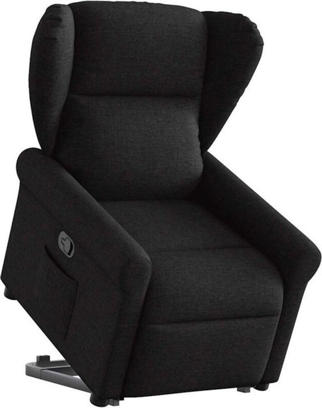 vidaxl Relaxsessel mit Aufstehhilfe in Schwarz aus Stoff - Bild 1