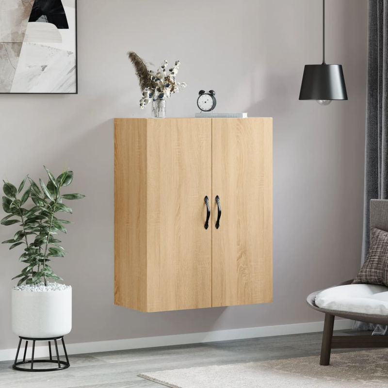 Vidaxl Hängeschrank in Sonoma-Eiche mit Drehtüren, B/T/H: 69,5 x 34 x 90 cm - Bild 4