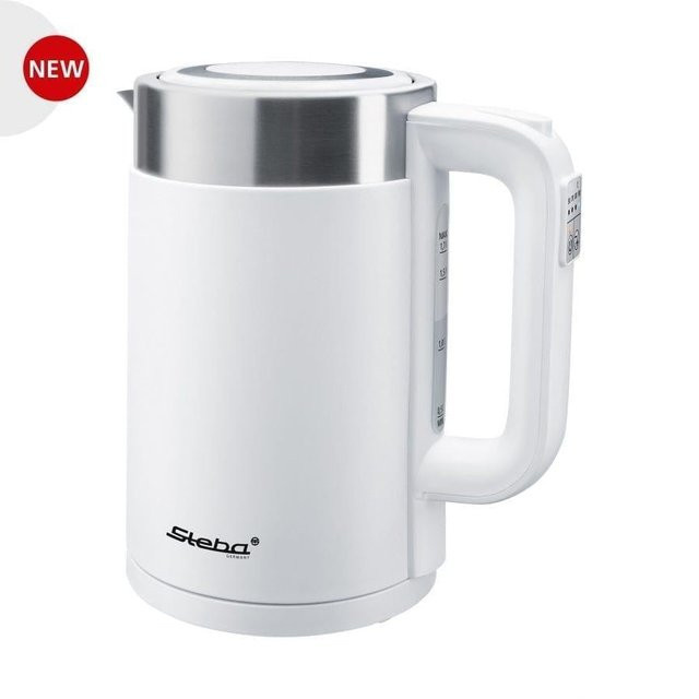 STEBA WK 11 Bianco Wasserkocher in Weiß und Edelstahl mit Abschaltautomatik - Bild 1