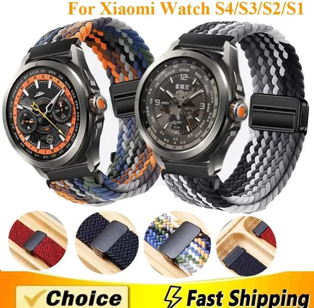 Xiaomi Uhrenarmband, Textil/NATO, 22 mm, Multicolor - Bild 1