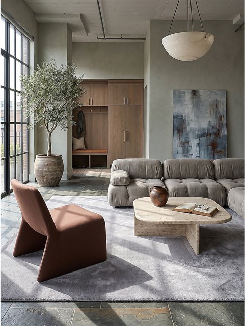 Hochflor Teppich Kadima Design von ALDAN in Grau, B/T: 160 x 220 cm - Bild 1