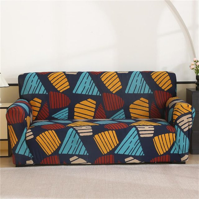 Bestbags Stretch-Sofabezug für 1-4 Sitzer, elastischer Couchbezug mit Grafikdesign in Multicolour, passend für Sofas und Chaiselongues, Breite: 145-185 cm - Bild 1