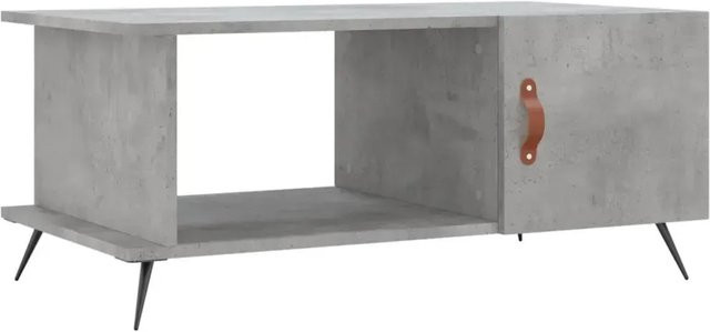 vidaXL Couchtisch in Betongrau aus Holzwerkstoff und Eisen, B/T/H: 90 x 50 x 40 cm - Bild 1