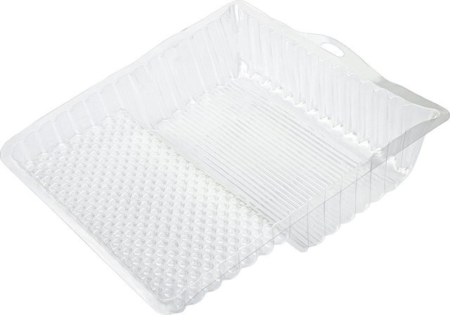 LUX-TOOLS Farbwannen-Einleger aus Kunststoff, transparent, 3 Stück, Breite: 32 cm, Tiefe: 36 cm - Bild 1