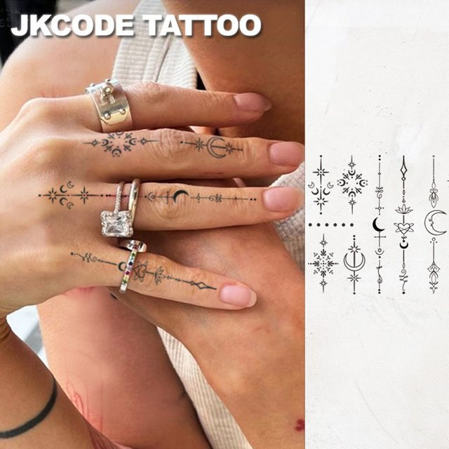 JKCODE TATTOO Semi-permanente Tattoo-Designs, Unisex - Bild 1