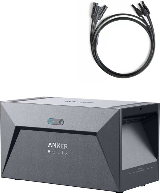 Anker SOLIX Solarbank E1600 mit integriertem 0W-Schalter und integrierter Heizung, Grau, 1600 Wh - Bild 1
