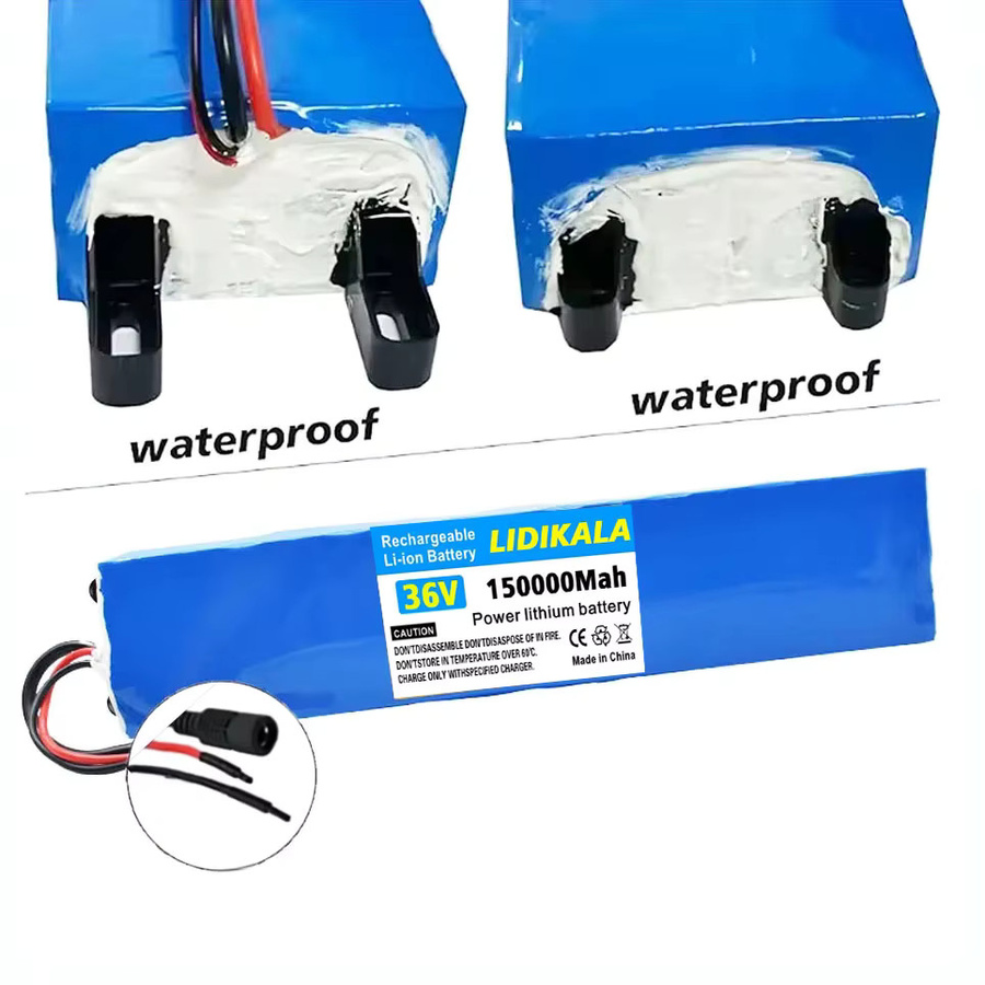 Lithium-Ionen-Akku für Elektroroller 36V 10Ah 10S2P mit 18650 Zellen in Blau - Bild 1