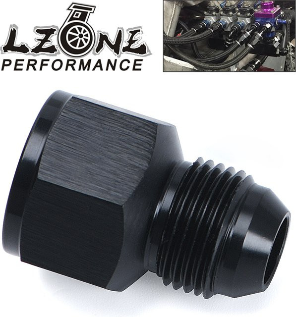 LZONE Reduzierstück JR-SL894-10-08 von 10AN Buchse auf 8AN Stecker in Schwarz - Bild 1