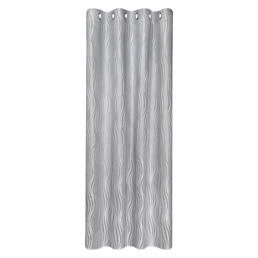 Happy Home Ösenvorhang Wellen silber B: 145 cm, H: 245 cm - Bild 2