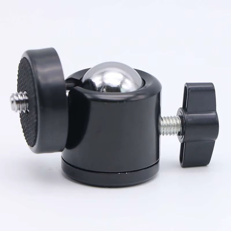 Fomscvka Stativadapter mit 1/4 Zoll Schraubenloch für Kameraköpfe und LED-Lichthalterungen, Schwarz - Bild 4