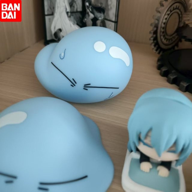 Bandai Gashapon That Time I Got Reincarnated as a Slime Anime Figuren Set, 4 Stück Mini Figuren in Blau, Sammlerstücke für Kinder - Bild 1