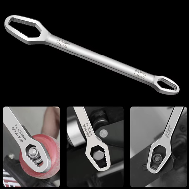 Universal Torx Schlüssel von louCnloin, verstellbarer Doppel-Kopf Spanner für 8 bis 22 mm, Schwarz - Bild 5