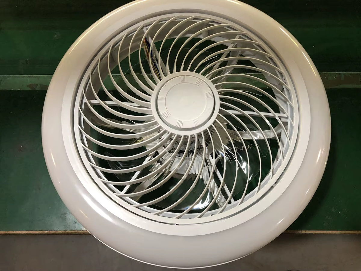 Oyajia Deckenventilator mit Bluetooth Musik, 50W RGB LED Beleuchtung, dimmbar, rund, Weiß - Bild 6