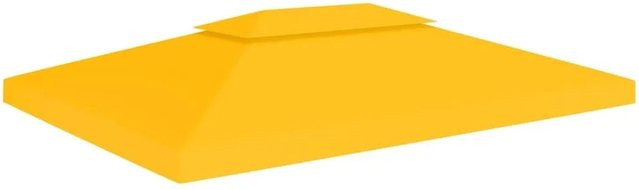 vidaXL Pavillon-Dachplane mit Kaminabzug aus Polyester in Gelb, B x T: 4 x 3 m - Bild 1