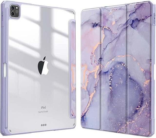 Transparente intelligente PU-Hülle für Apple iPad Air und iPad Pro in Purple - Bild 1