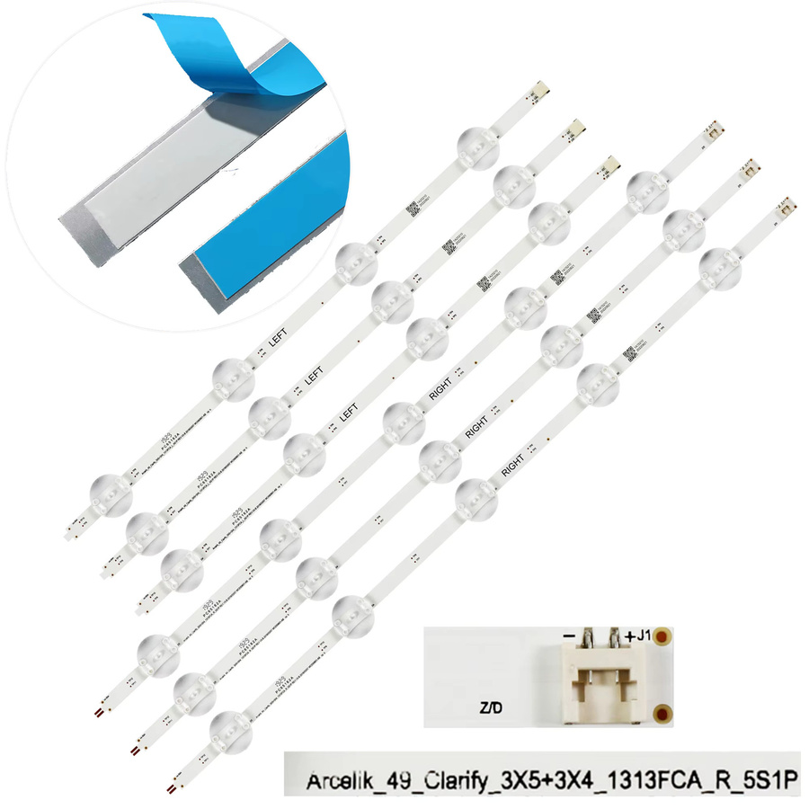 LED-Hintergrundbeleuchtungsstreifen in Weiß für TV-Modelle 49GUB7022, 49GCU7905, 49GDU7909, 49 8000 VS, 49 VLX 8000 BN, 49 GCU 7855 AP, 49 GCU 7905A und 49 GDU 7905B - Bild 2