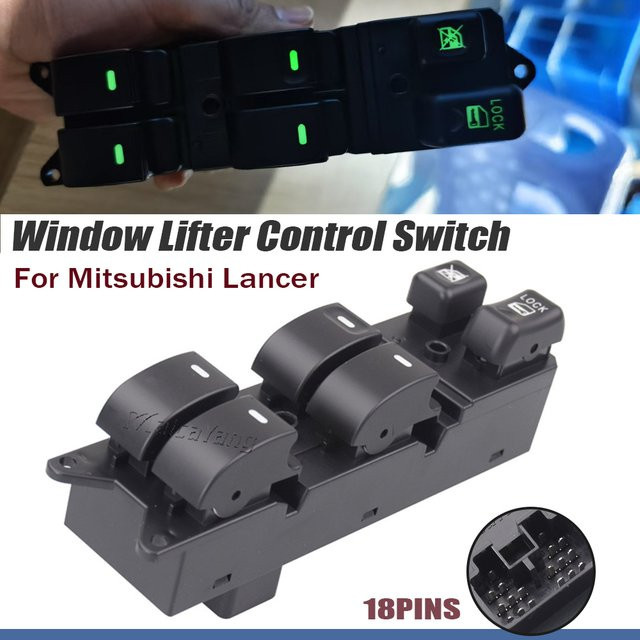 Malcayang Power Fensterheber Schalter für Mitsubishi Lancer 2008-2015 in Schwarz - Bild 1