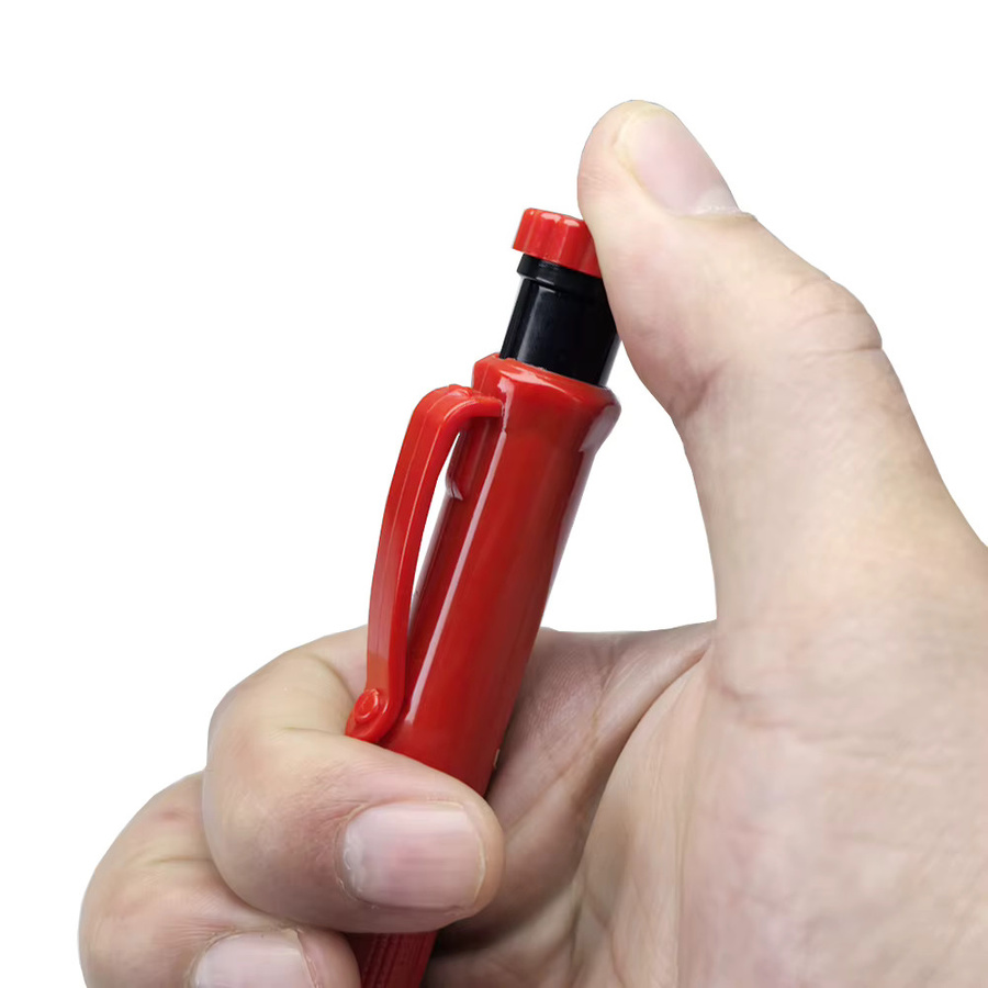 JOMPENS Automatischer Schreinerbleistift Set mit 2,8 mm Graphit Mine in Gelb für Holzbearbeitung und Zeichnungen - Bild 3