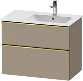 Duravit Waschtischunterschrank D-Neo in Weiß und Beige mit 1 Fach, Breite: 81 cm, Tiefe: 46,2 cm, Höhe: 62,5 cm - Bild 1