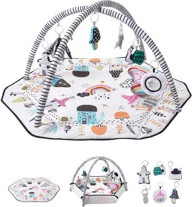 VEVOR Baby Play Gym Mat Tummy Time Mat mit 6 abnehmbaren Spielzeugen - Bild 1