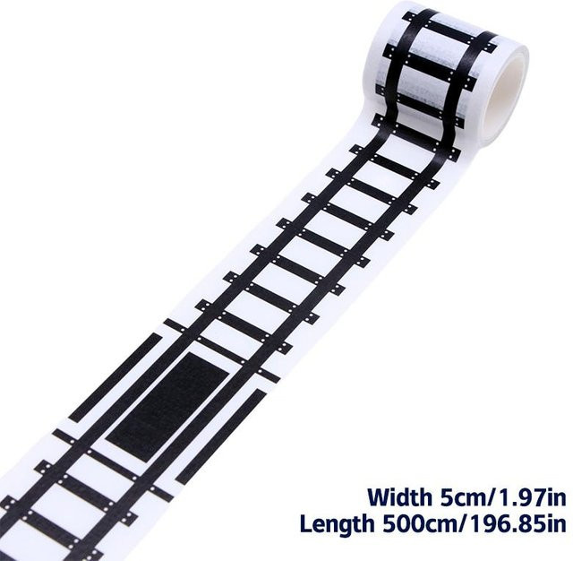 Yiran toy 1 Straßenverkehr Eisenbahnschiene Szene Klebeband Aufkleber, Zubehör, ab 6 Jahren - Bild 1